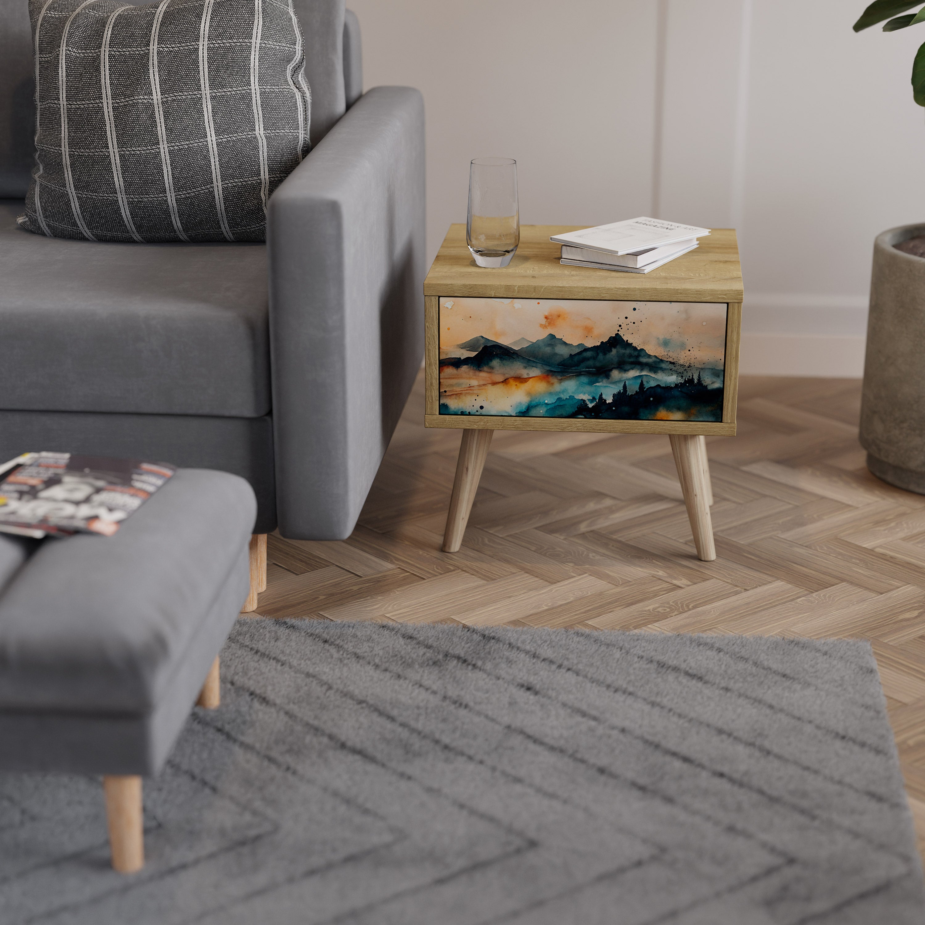 OMINOUS MOUNTAINS Sängbord 