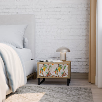 COCOA FRUITS Nightstand in Oak Effect