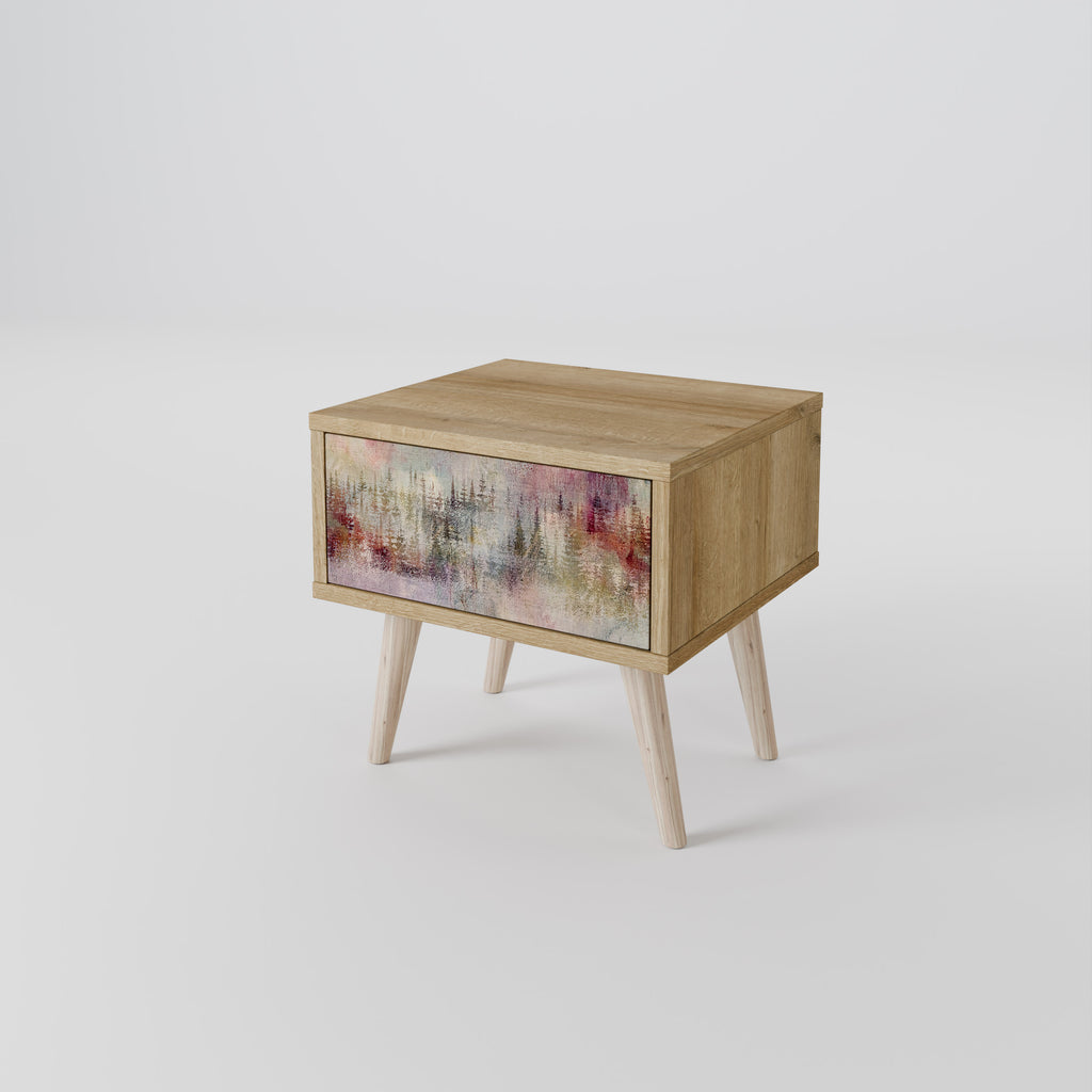 VEILED SUMMIT Nightstand with Drawer