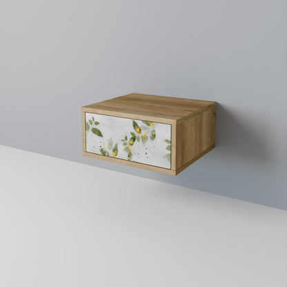 ELEGANT BOTANICS Nightstand in Oak Effect