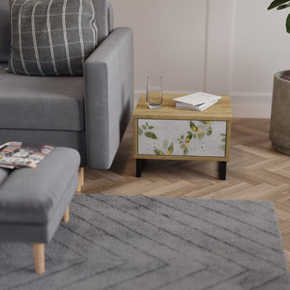 ELEGANT BOTANICS Nightstand in Oak Effect