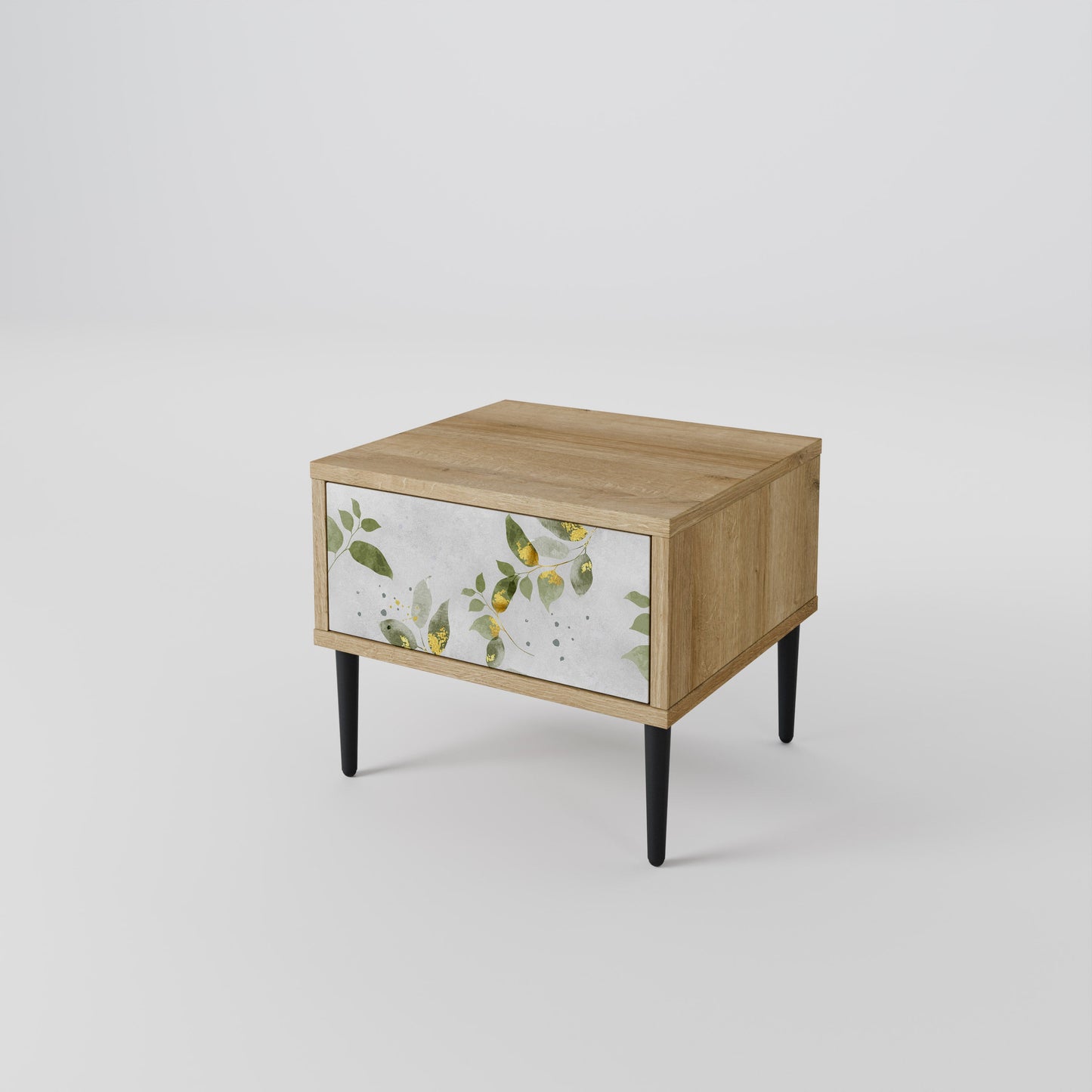 ELEGANT BOTANICS Nightstand in Oak Effect