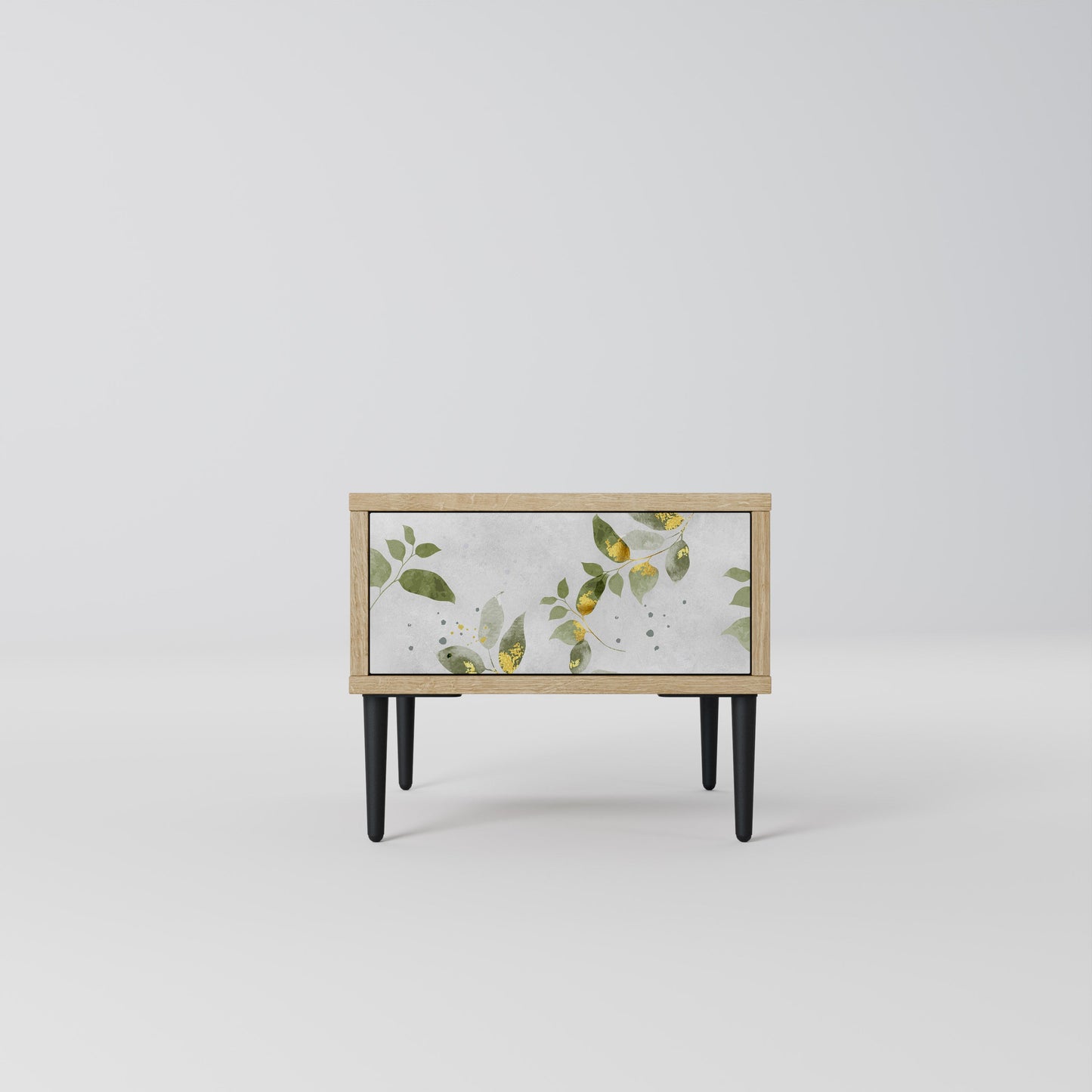 ELEGANT BOTANICS Nightstand in Oak Effect