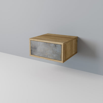 CONCRETE WALL Nightstand with Drawer