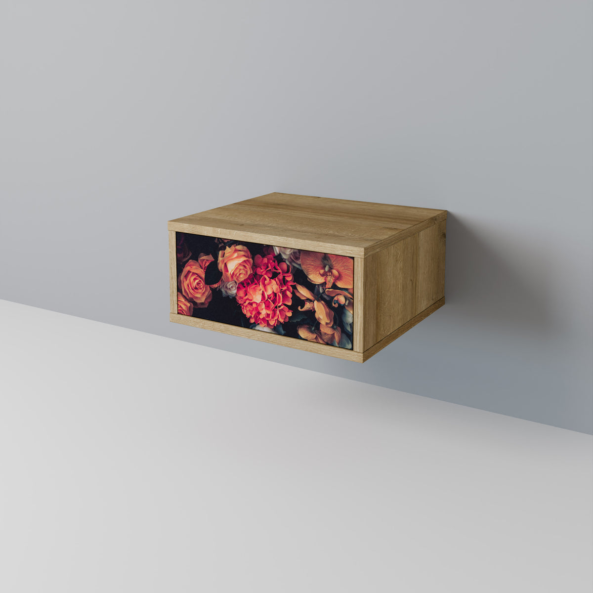 NEVERENDING BLOOM Nightstand with Drawer