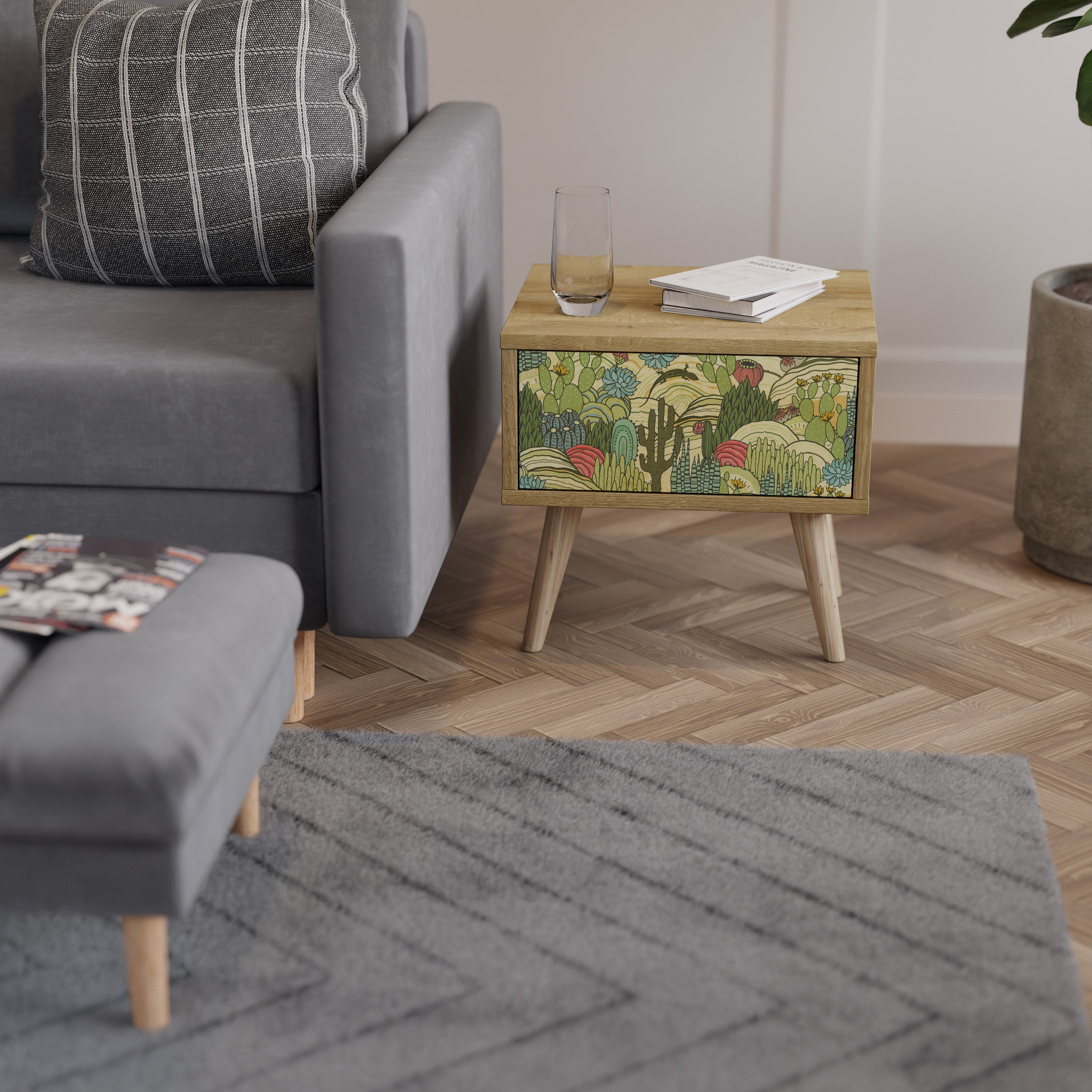 SUCCULENTS KALEIDOSCOPE Nightstand