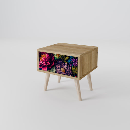 BLOOMING ELEGANCE Nightstand with Drawer