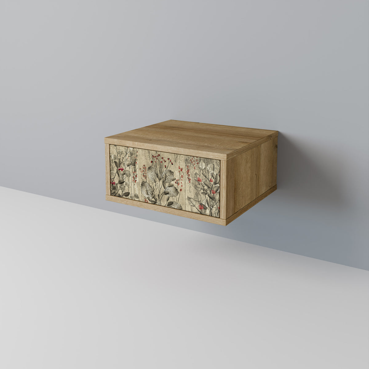 HERBAL GRACE Nightstand with Drawer
