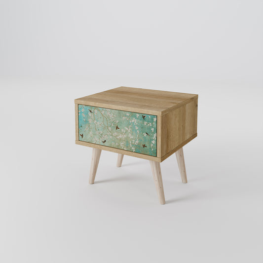 BLOOMING CHARM Nightstand with Drawer