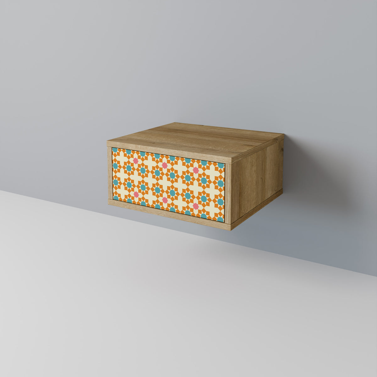 FLORAL DECOR Nightstand with Drawer