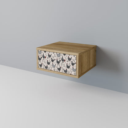 HAPPY HENS Nightstand with Drawer