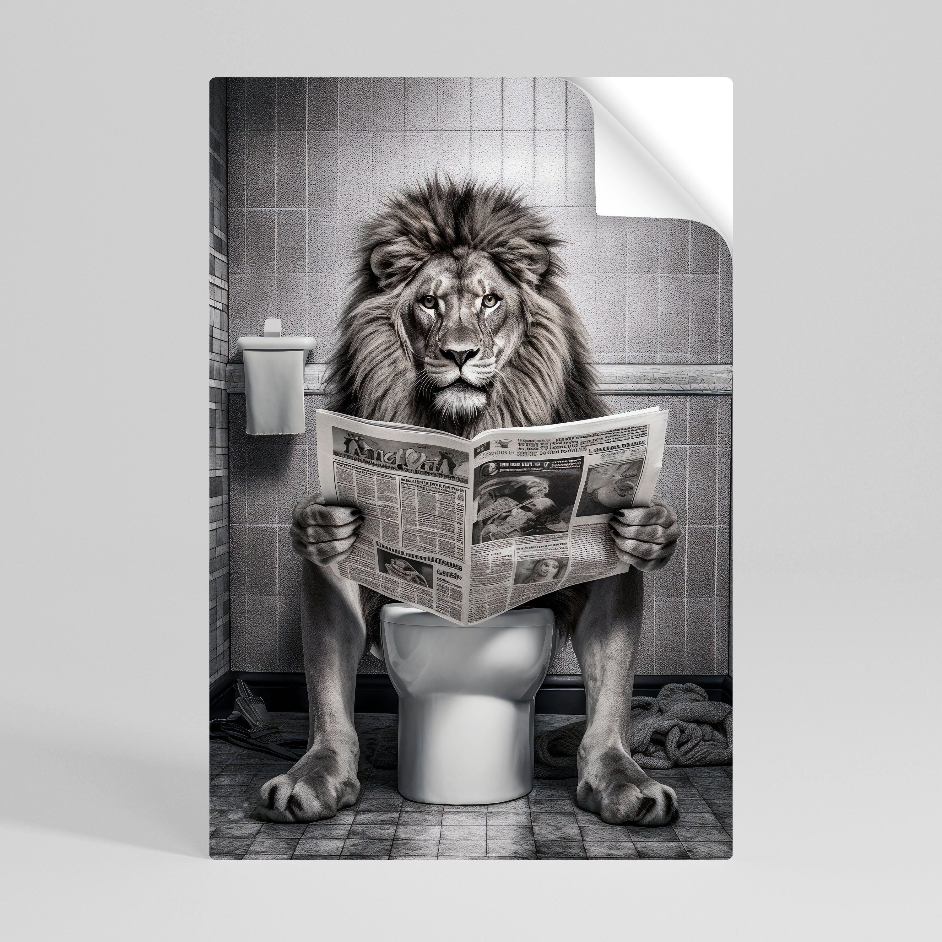 ROAR PRESS REVIEW Självhäftande Vertikal Poster