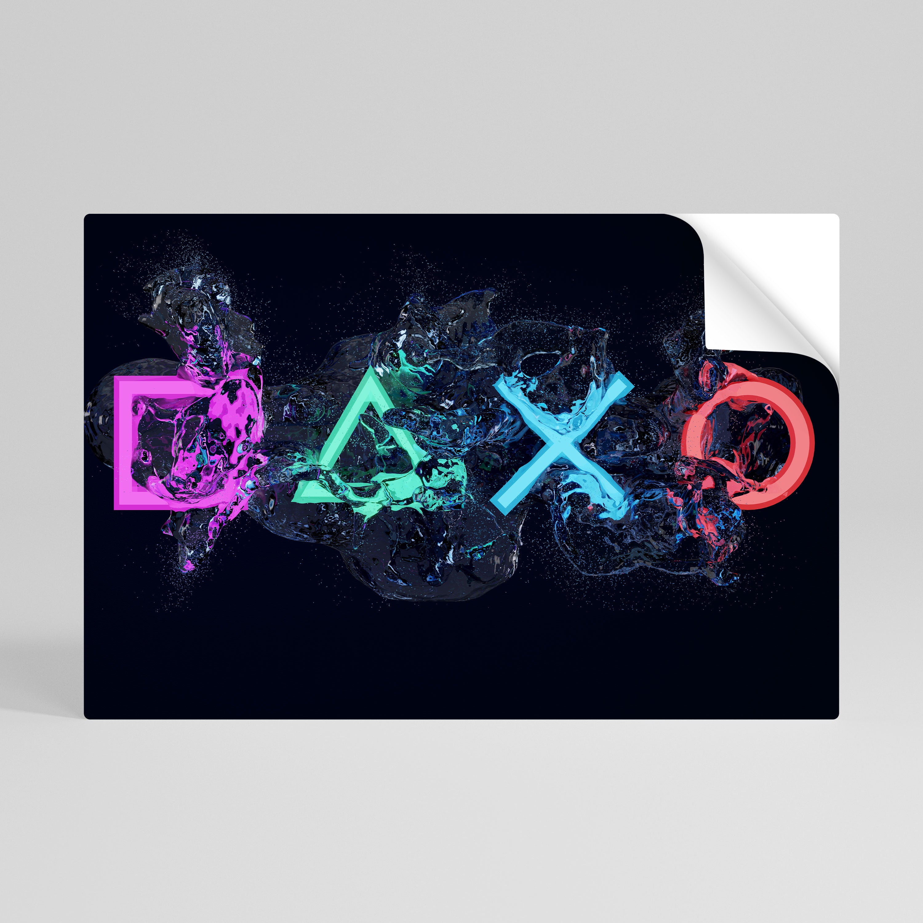 GAMING REVOLT Póster Autocolante Horizontal