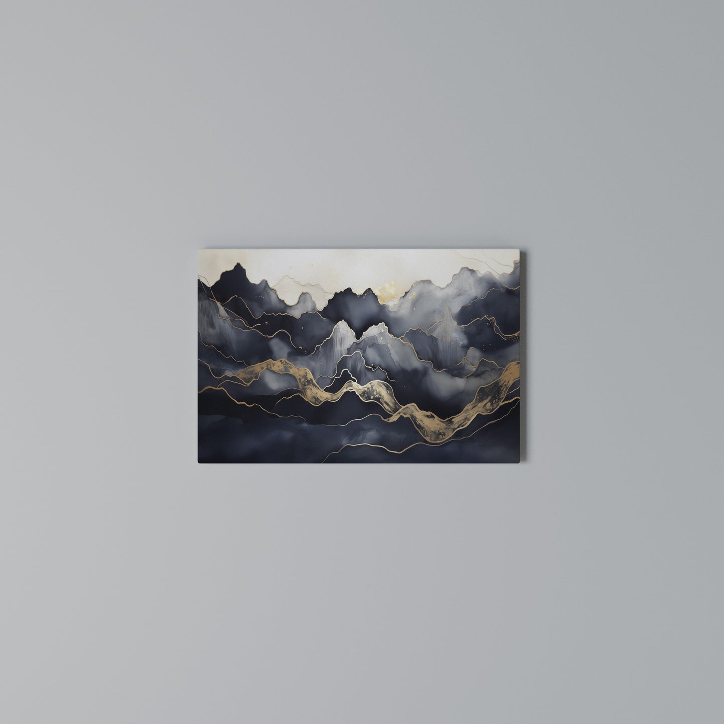 GOLDEN ALPINE BLISS Horizontal Canvas Print