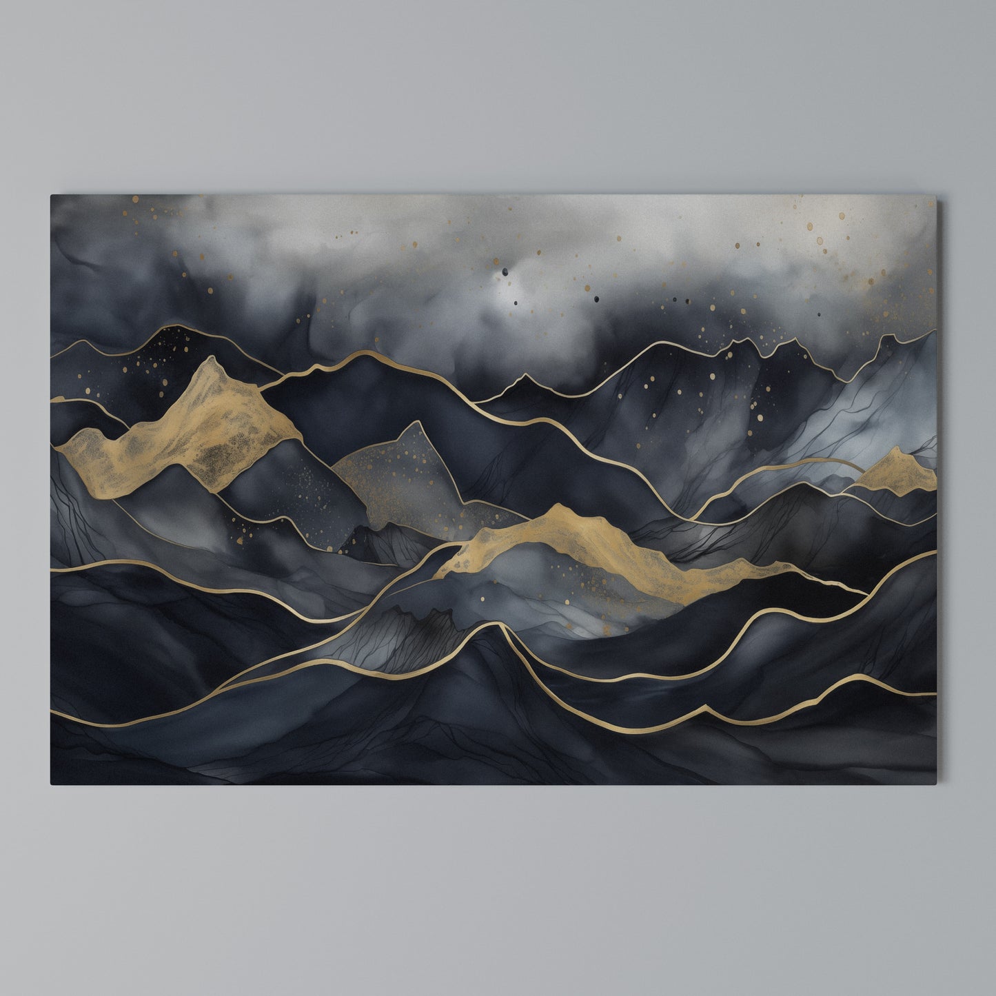 GOLDEN SUMMIT SERENITY Horizontal Canvas Print