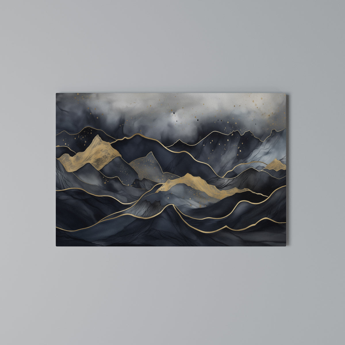 GOLDEN SUMMIT SERENITY Horizontal Canvas Print