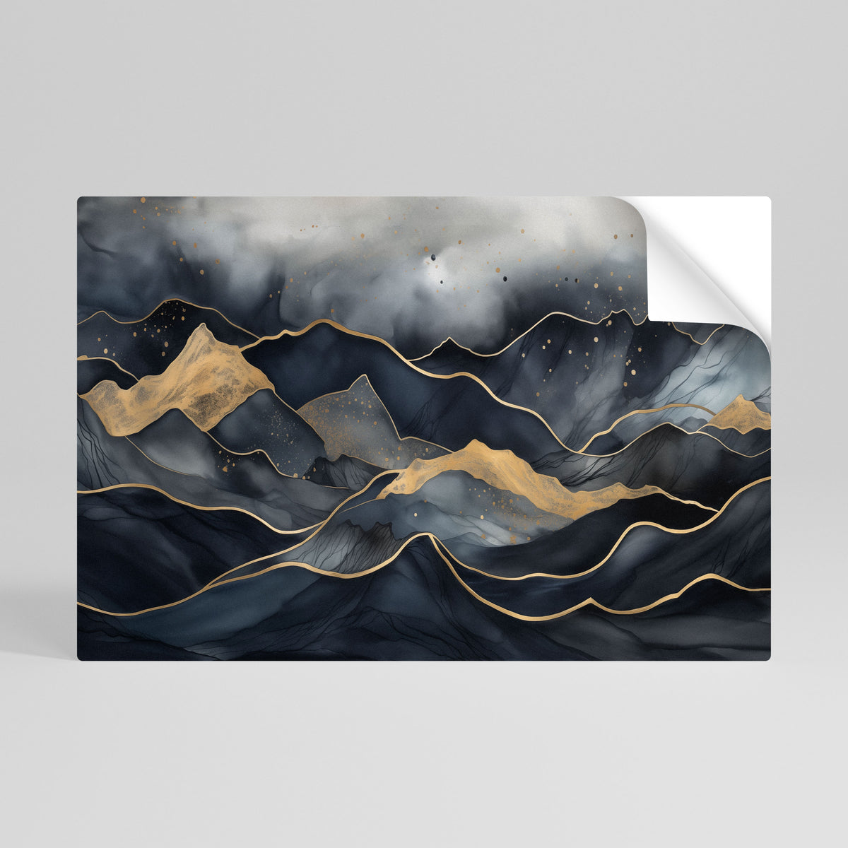 GOLDEN SUMMIT SERENITY Poster Orizzontale Adesivo