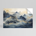GOLDEN MOUNTAIN FOG Poster Orizzontale Adesivo