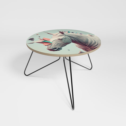 Petite table basse FUTURISTIC HORSE