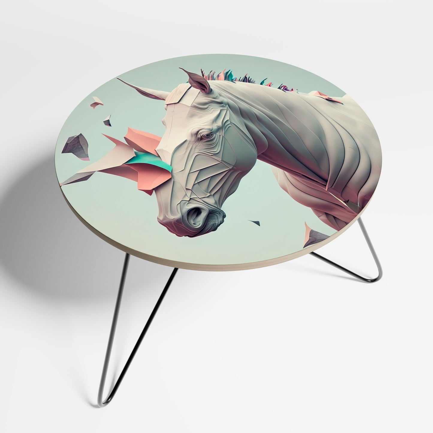 Petite table basse FUTURISTIC HORSE