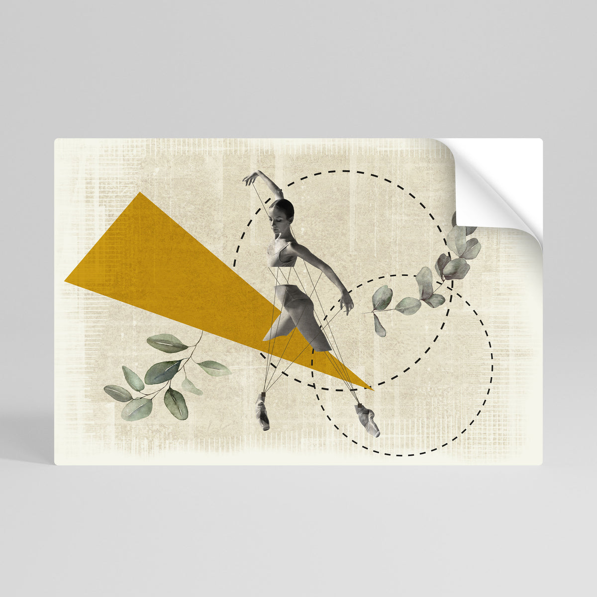 TRIANGLE MOVEMENT Póster Autocolante Horizontal