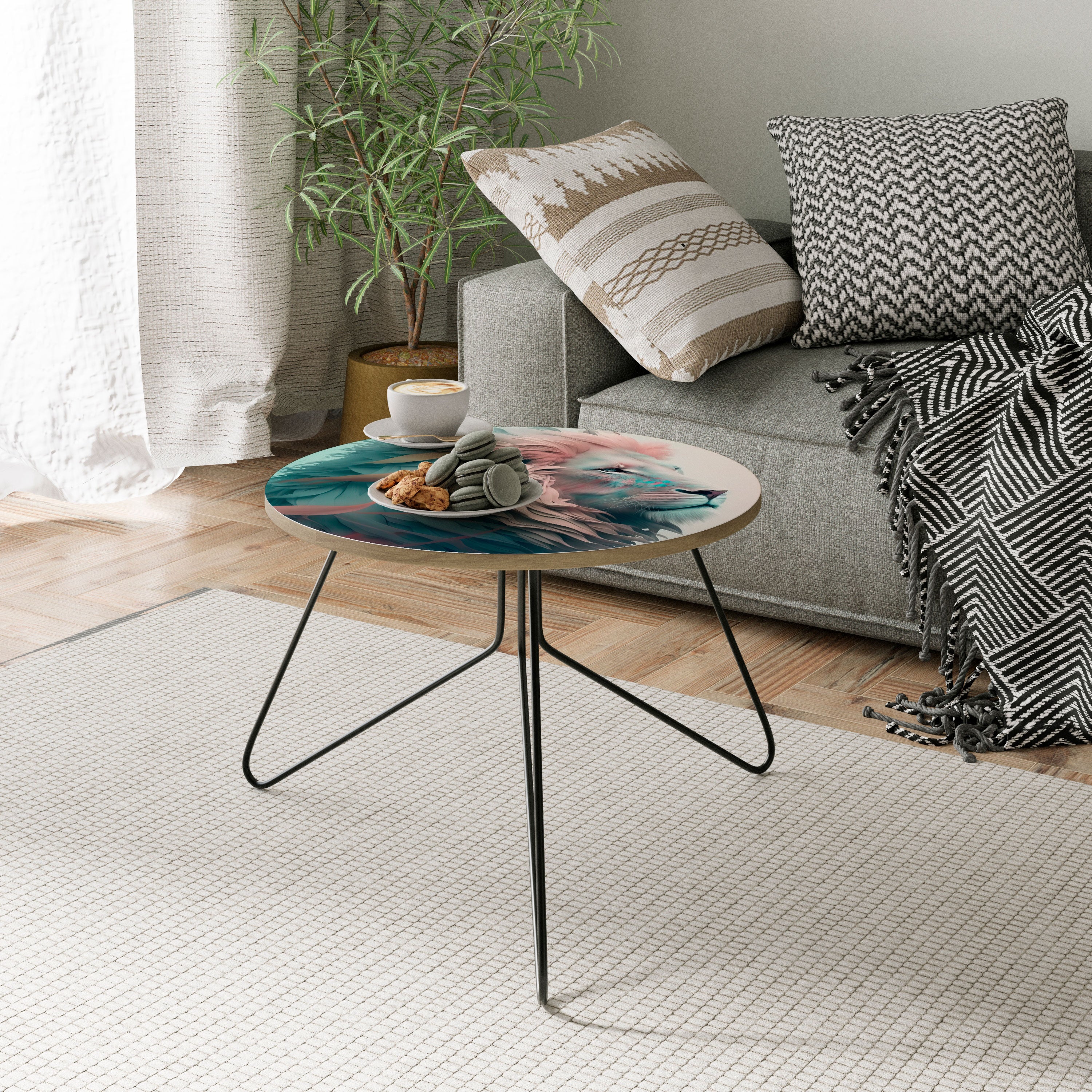 LUMINOUS LION MAJESTY Soffbord