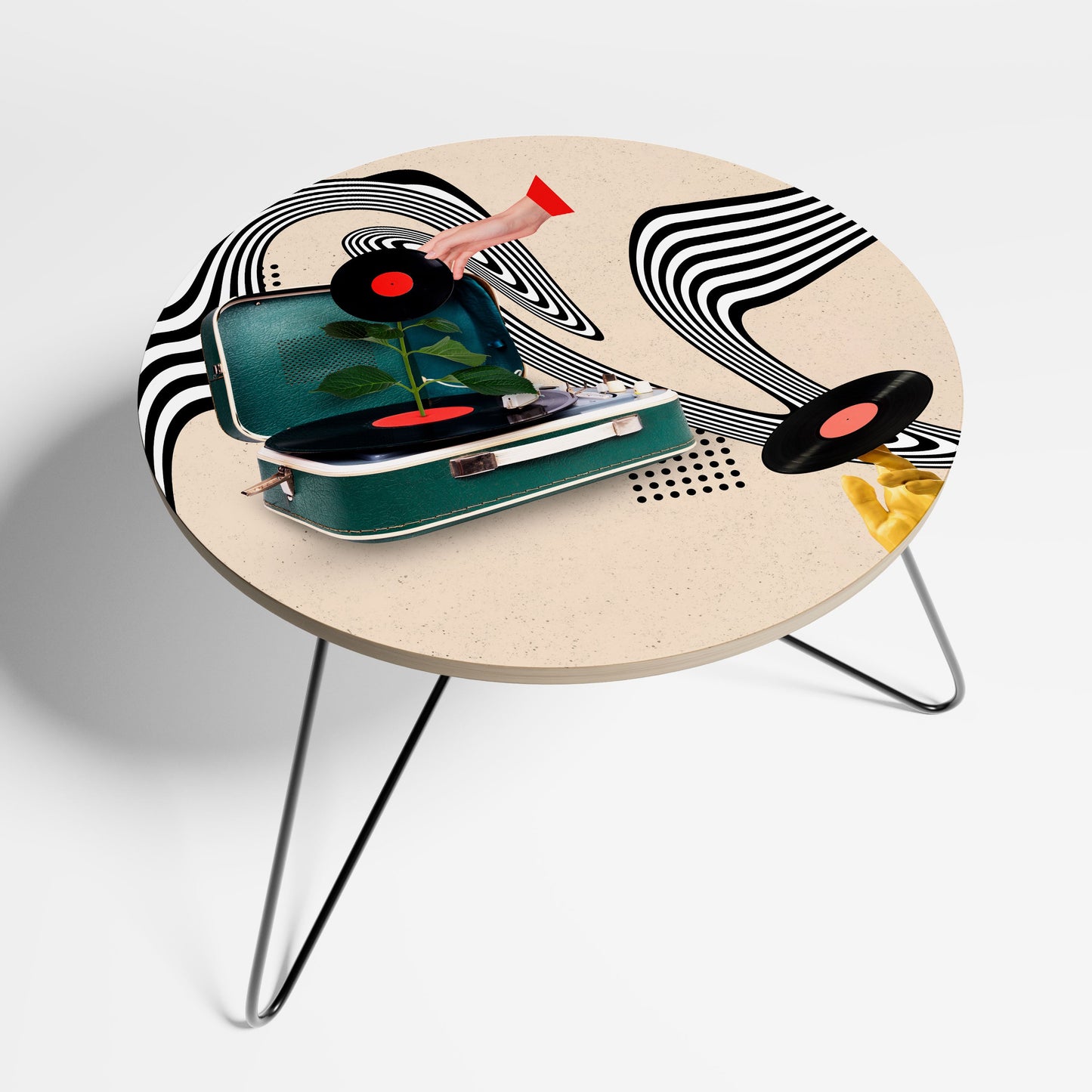 VINYL VARIATION Small Coffee Table