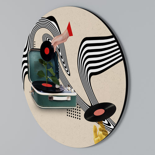 VINYL VARIATION Round Wall Art
