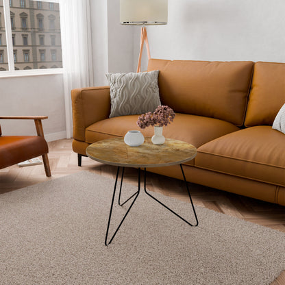 GILDED LEAF CASCADE Large Coffee Table