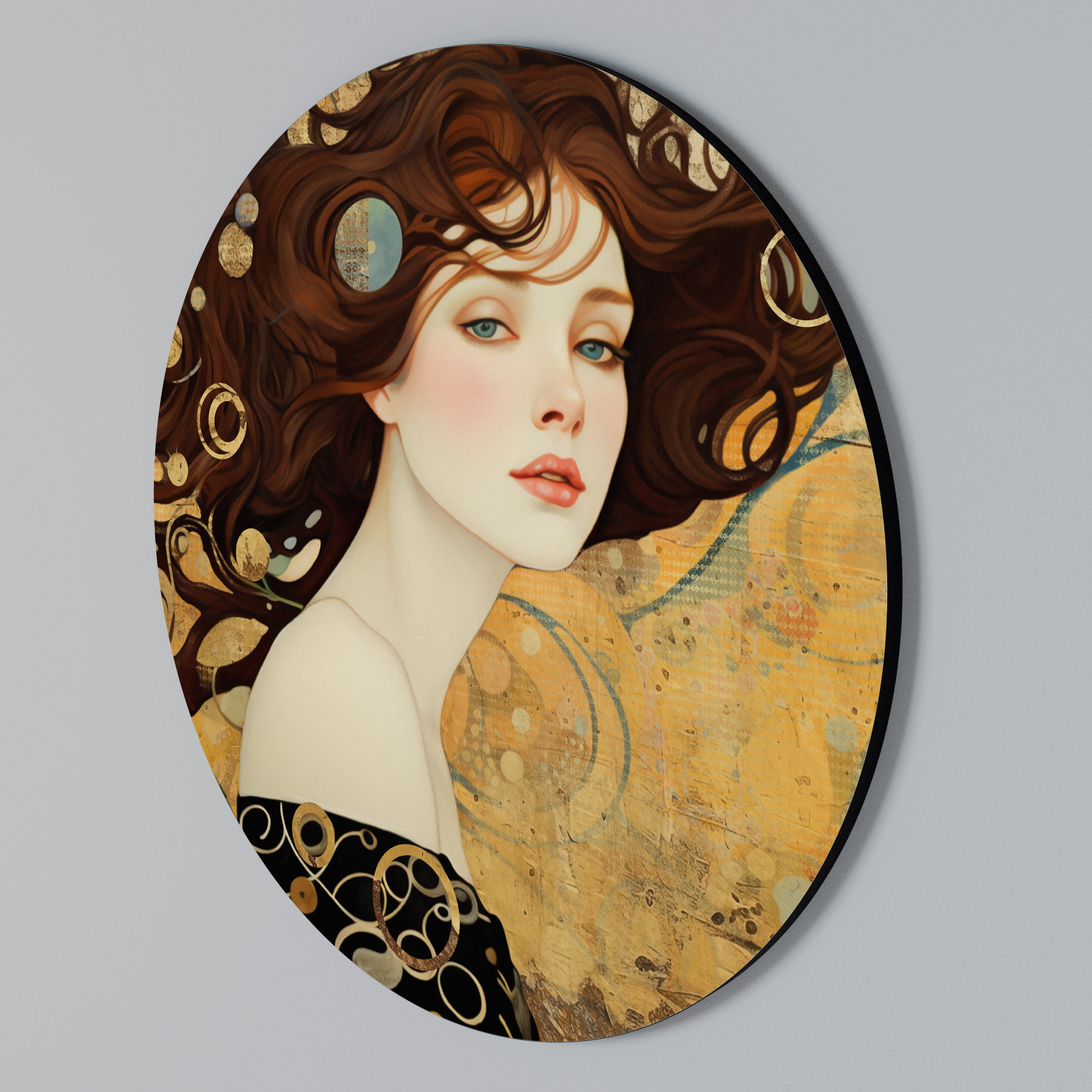 LOST IN THOUGHT Στρογγυλός πίνακας ζωγραφικής