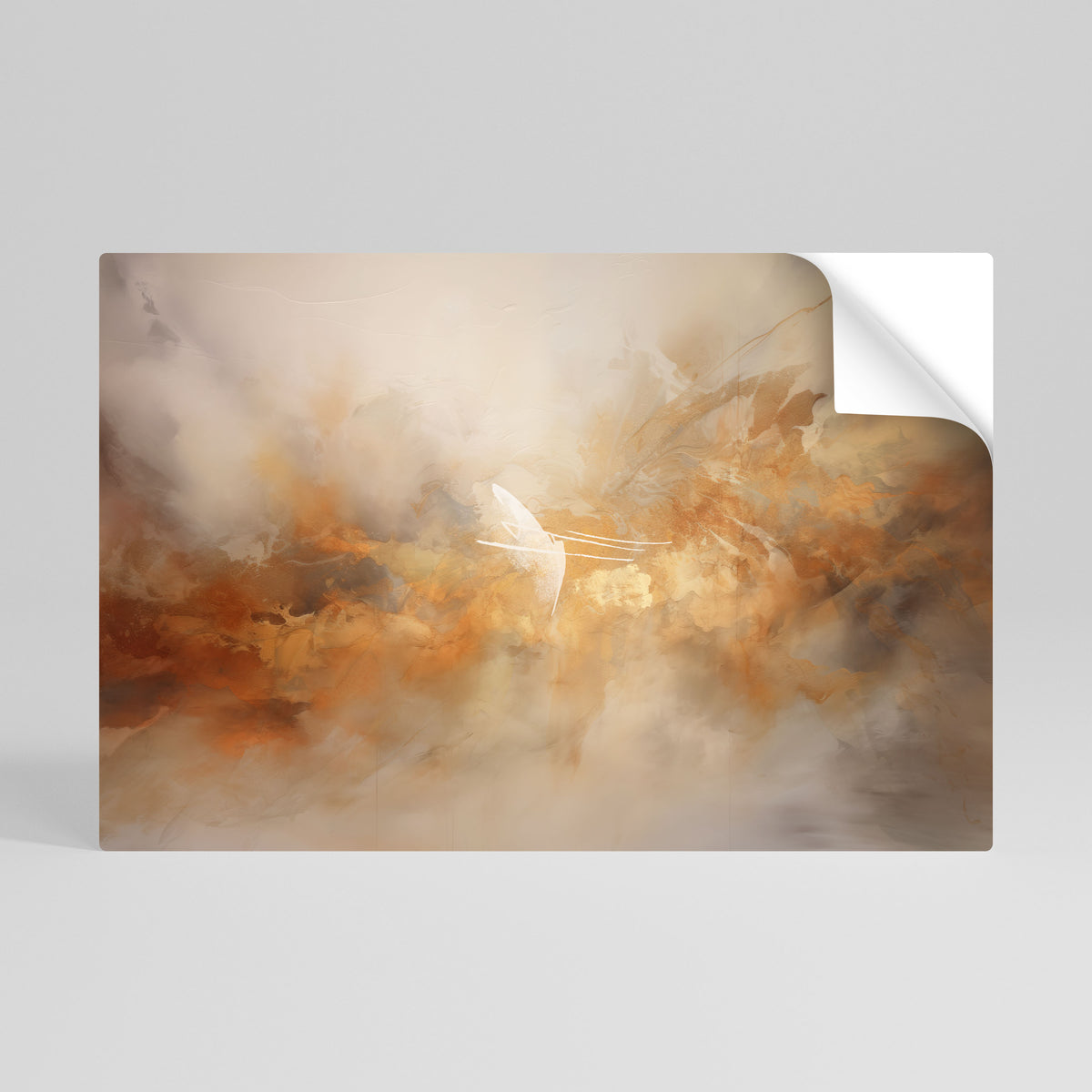 AMBER WHISPERS Selbstklebendes Horizontal-Poster