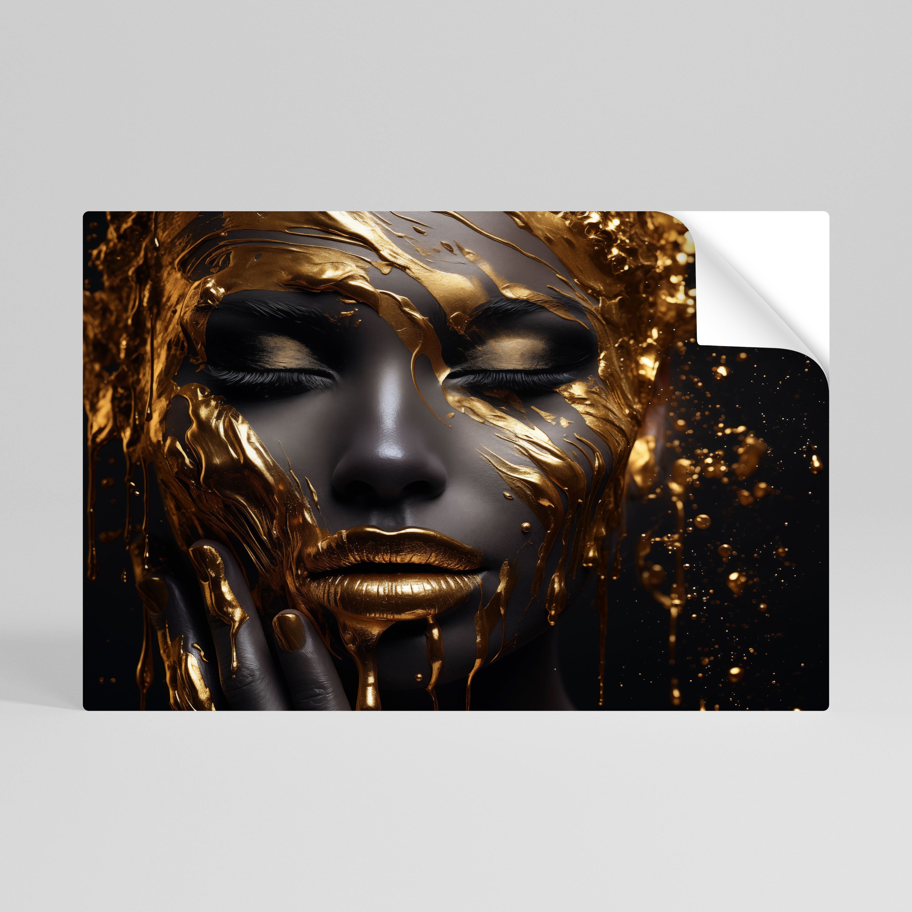 GOLDEN GODDESS Peel and Stick Horizontal Poster