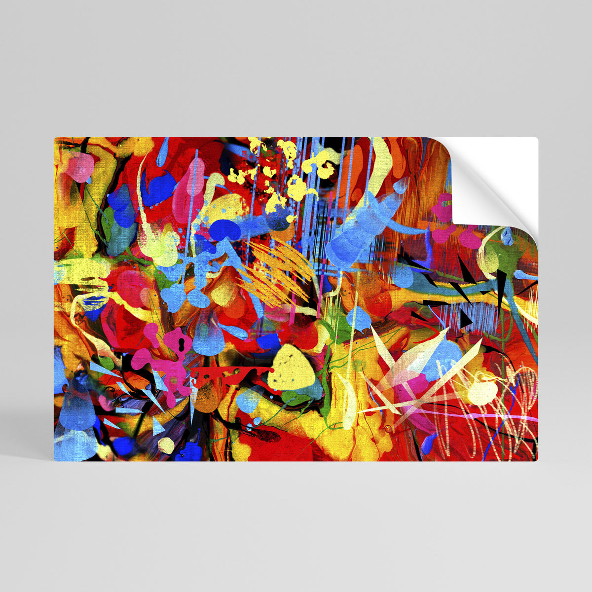 ABSTRACT RHAPSODY Peel and Stick Horizontal Poster