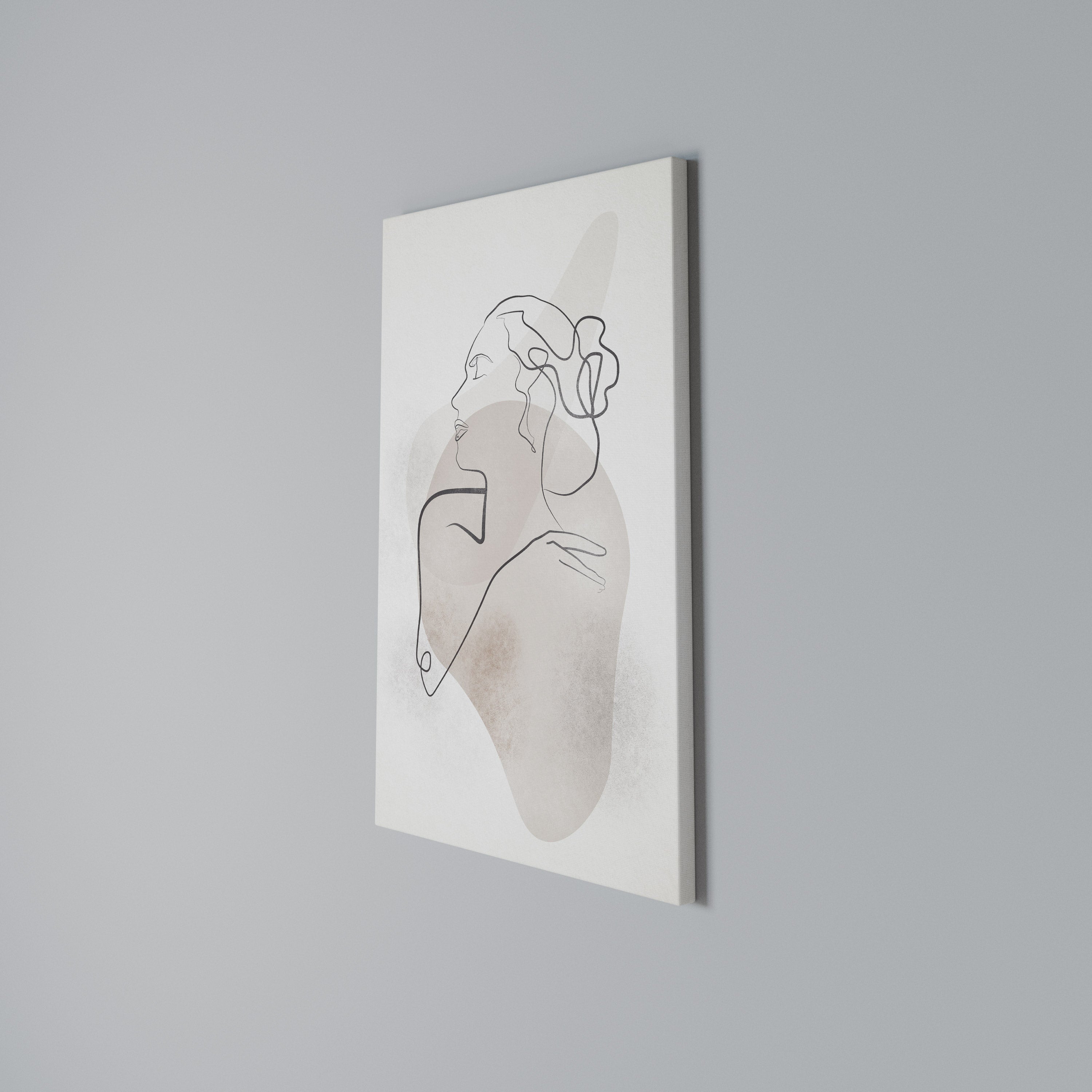 GRACEFUL LINES Vertical Canvas Print