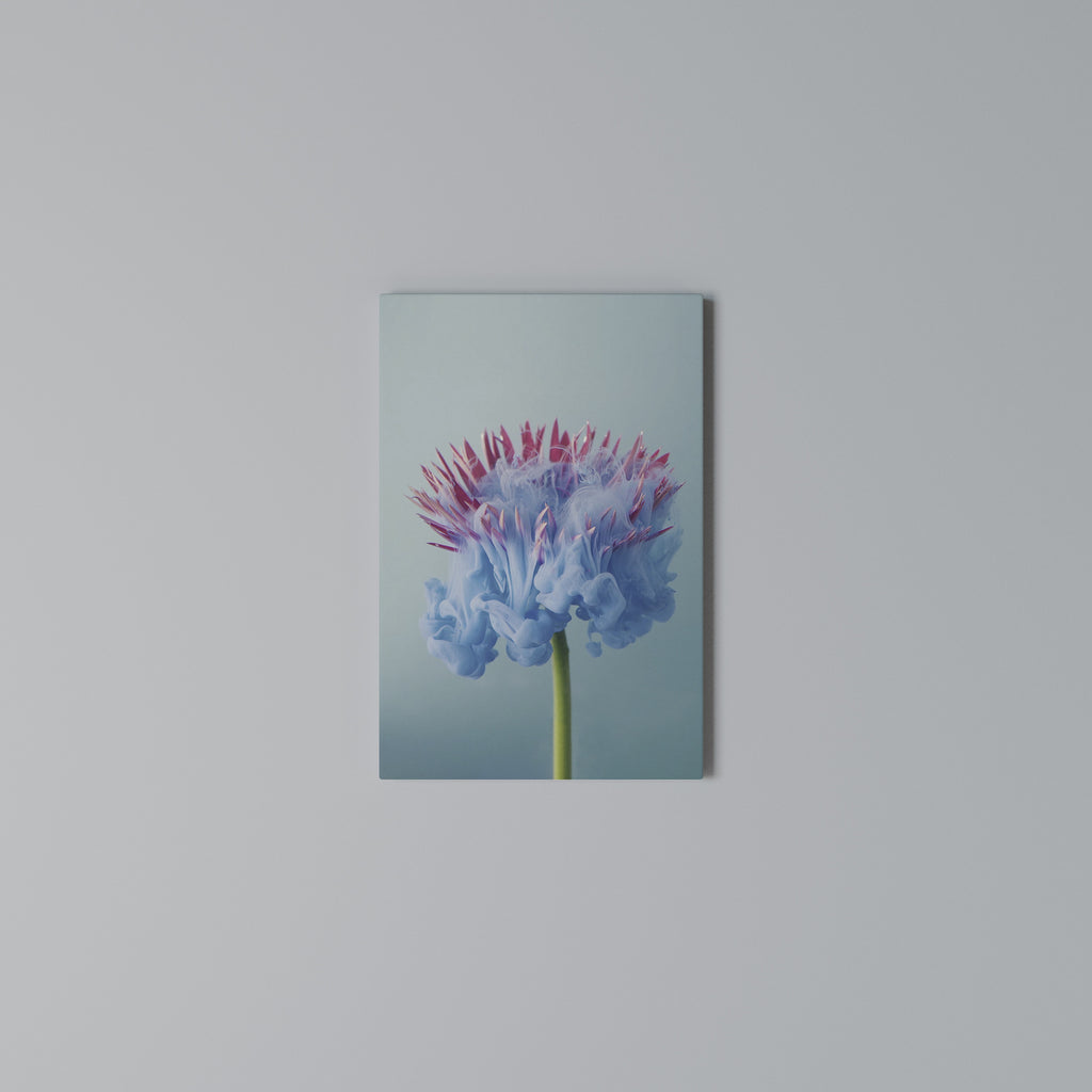 MISTY BLUE EXPLOSION Vertical Canvas Print