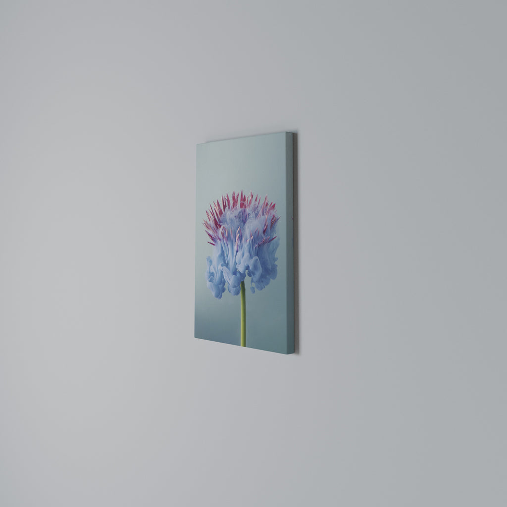 MISTY BLUE EXPLOSION Vertical Canvas Print