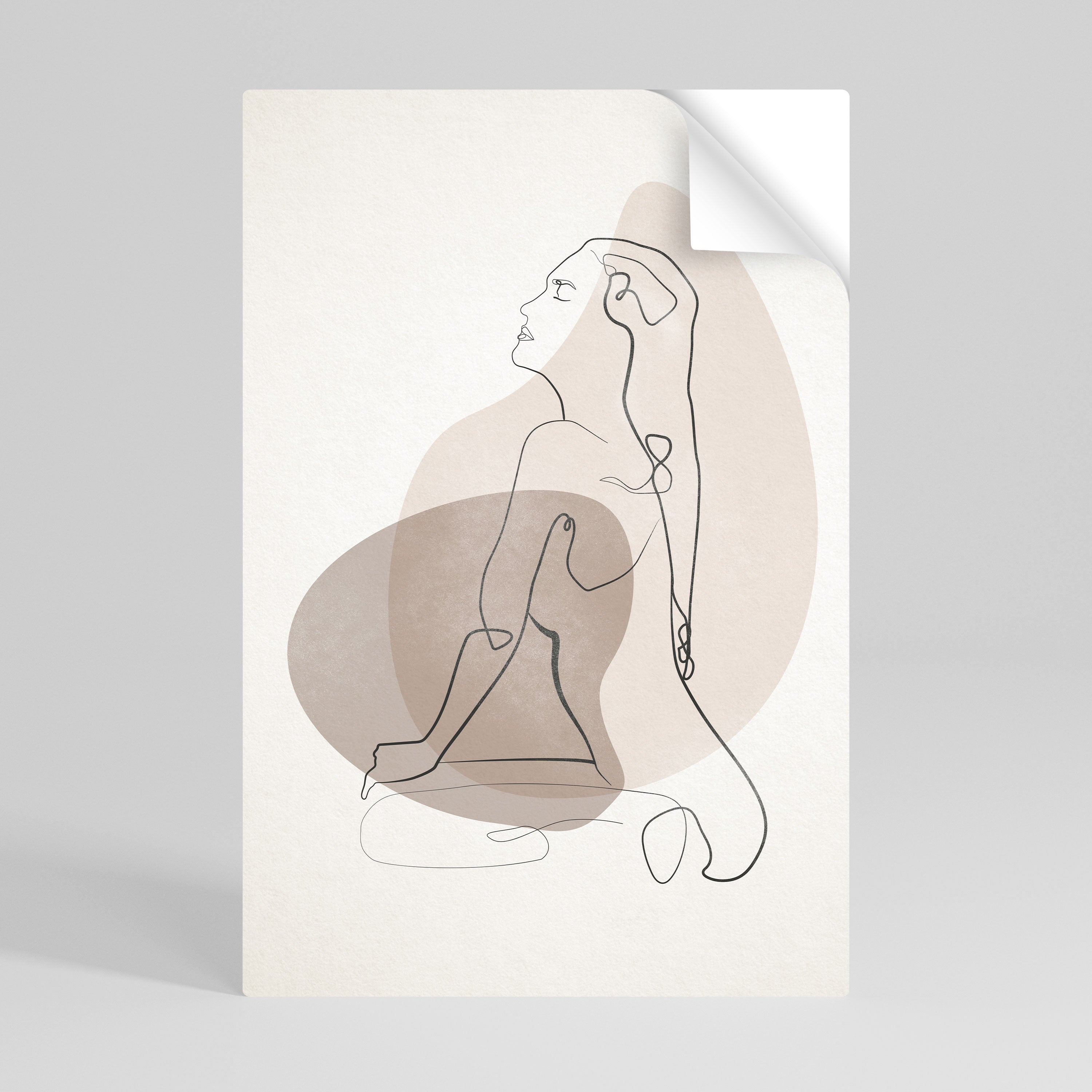 CONTOURS OF BEAUTY Selbstklebendes Poster - Hochformat