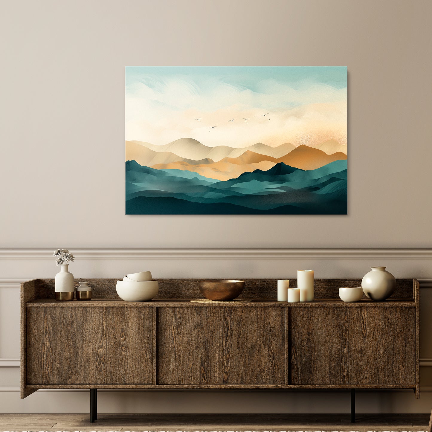 MOUNTAIN MELODY Cuadro en lienzo horizontal