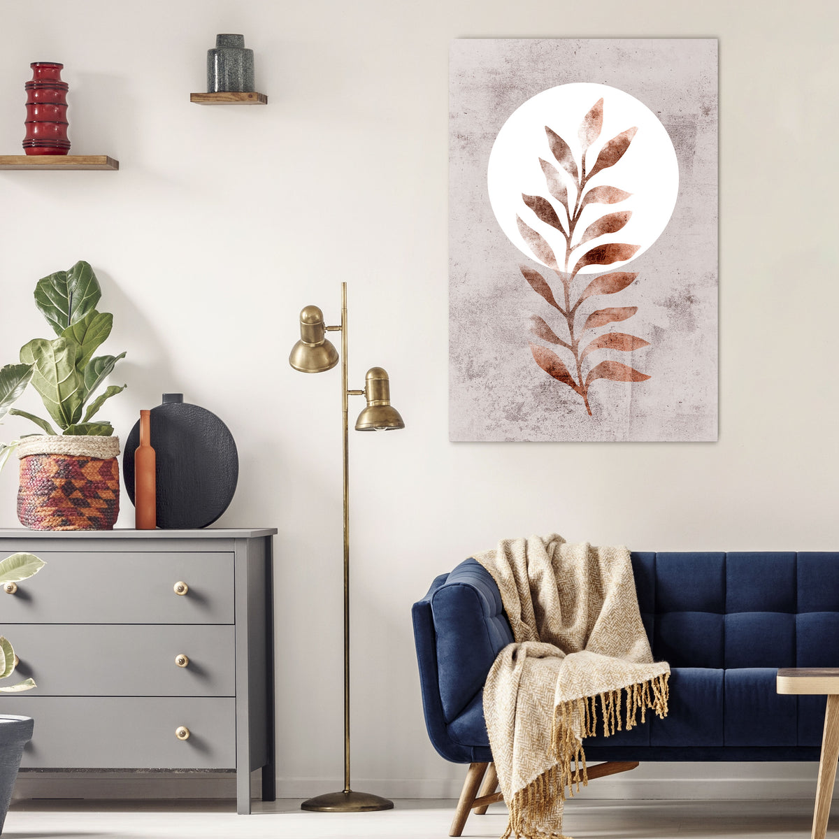 LEAF RADIANCE Quadro em tela vertical