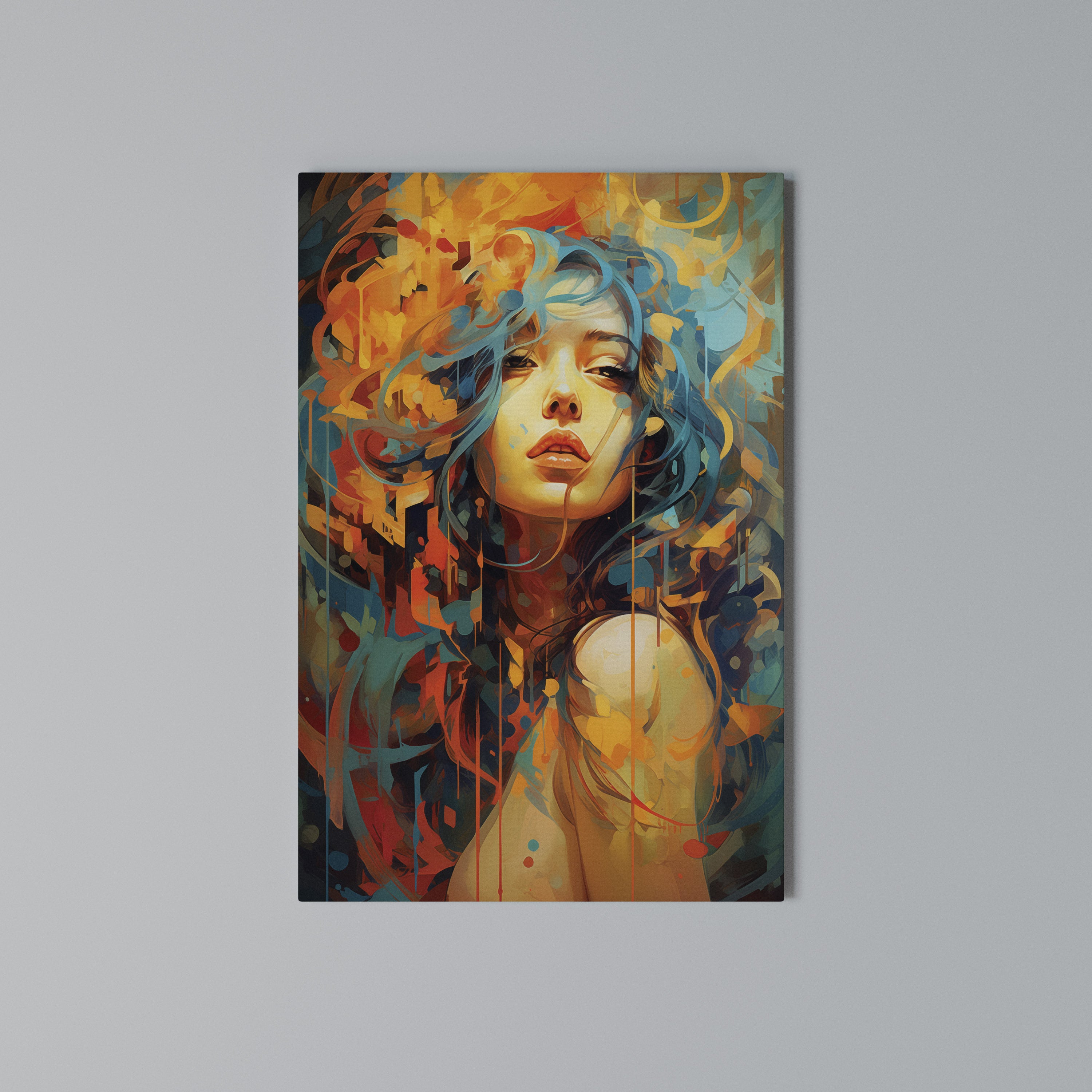 RAINBOW MUSE Vertical Canvas Print