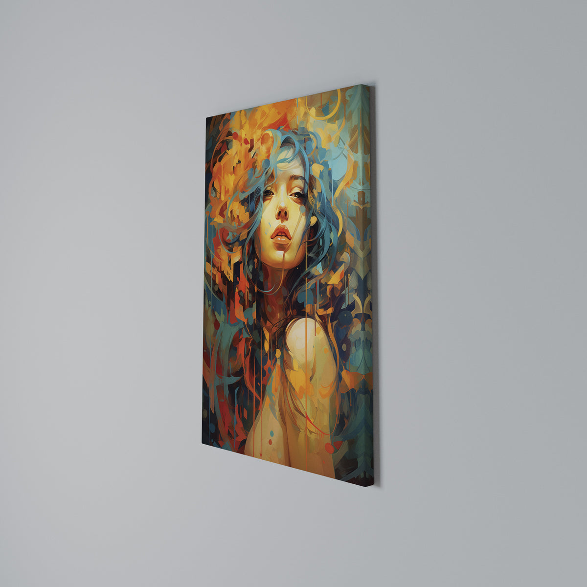 RAINBOW MUSE Vertical Canvas Print