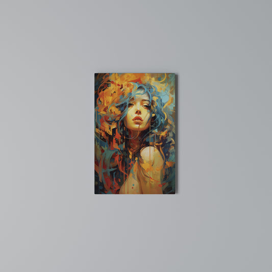 RAINBOW MUSE Vertical Canvas Print