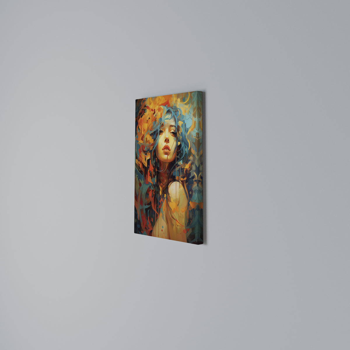 RAINBOW MUSE Vertical Canvas Print