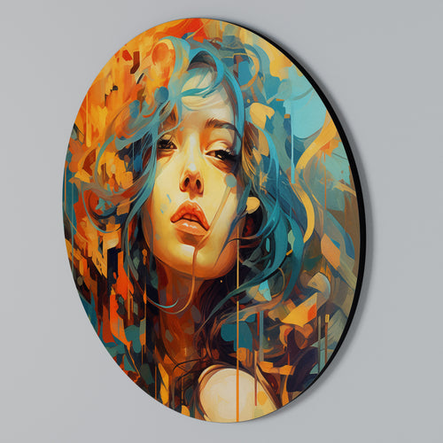 RAINBOW MUSE Arte de pared redondo