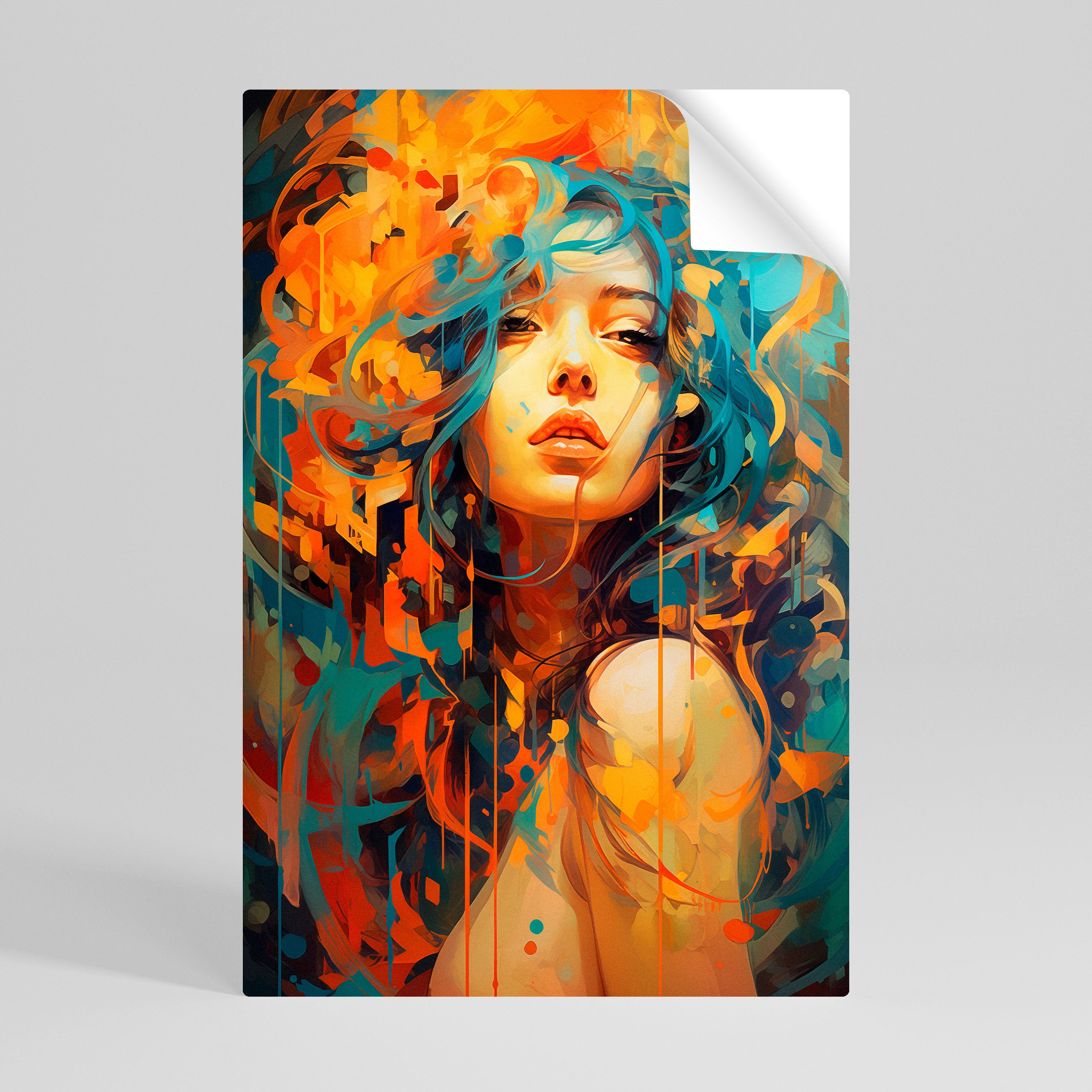 RAINBOW MUSE Póster Autocolante Vertical