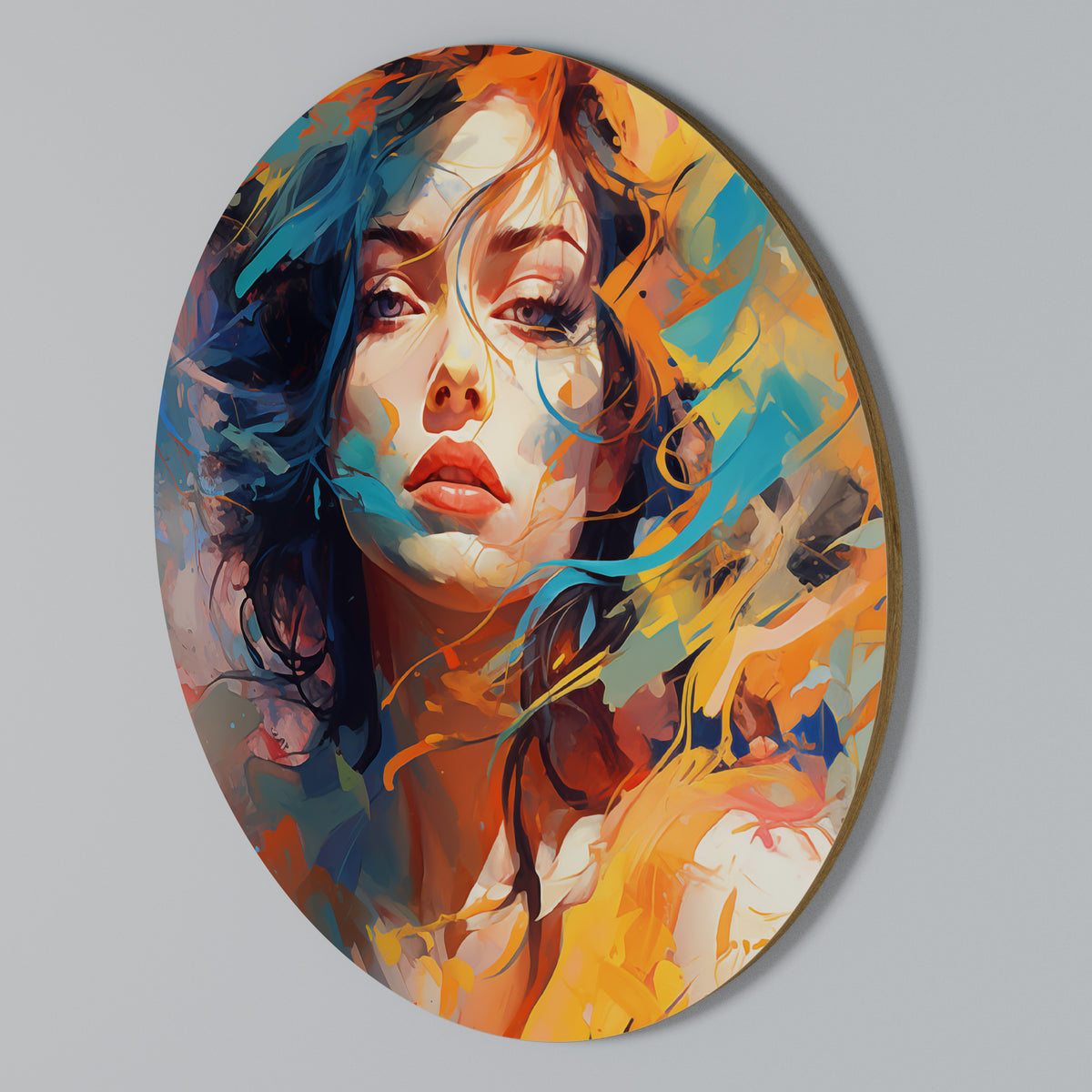 CHROMA CHARM Arte de pared redondo