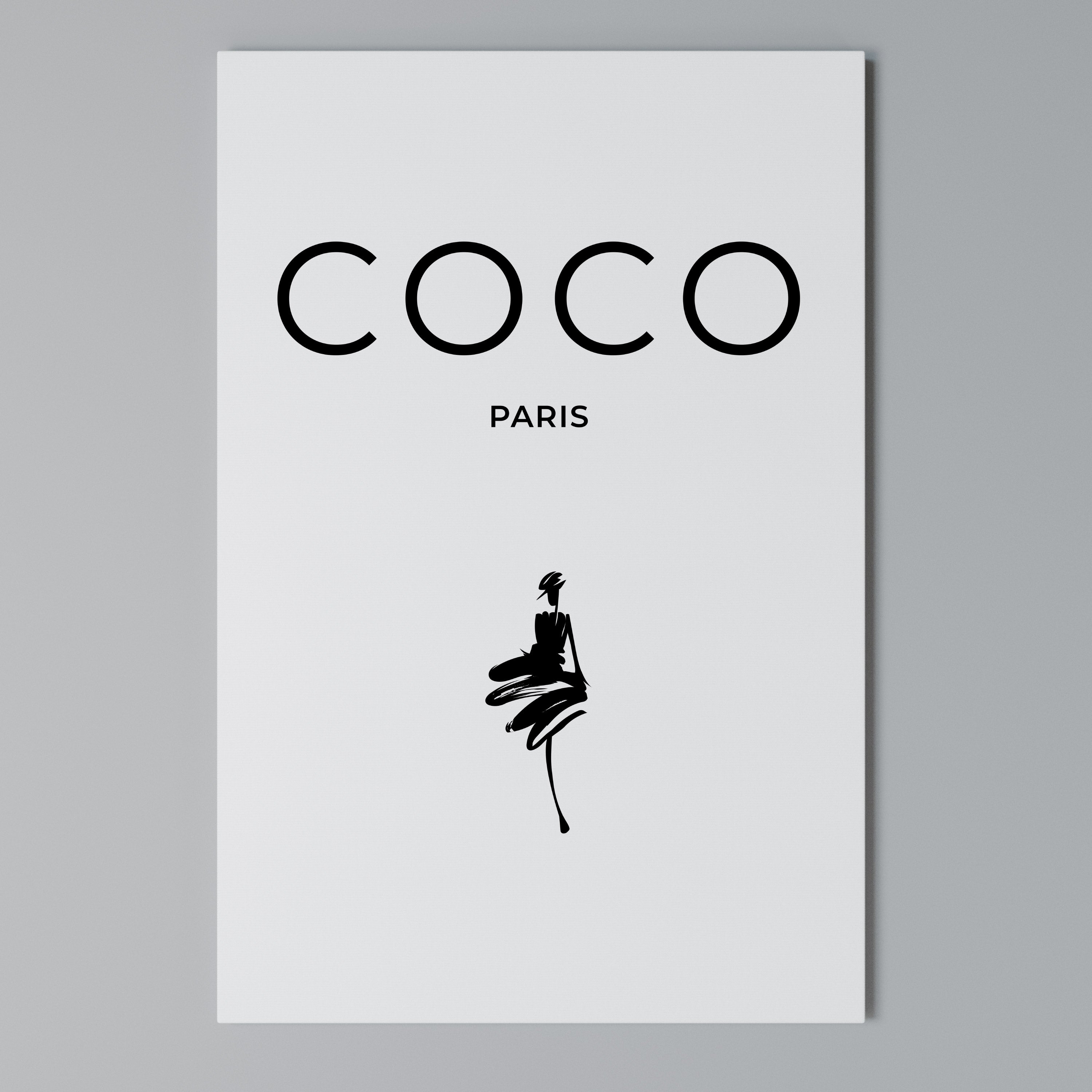 COCO CHANEL - TIMELESS ELEGANCE Vertical Canvas Print