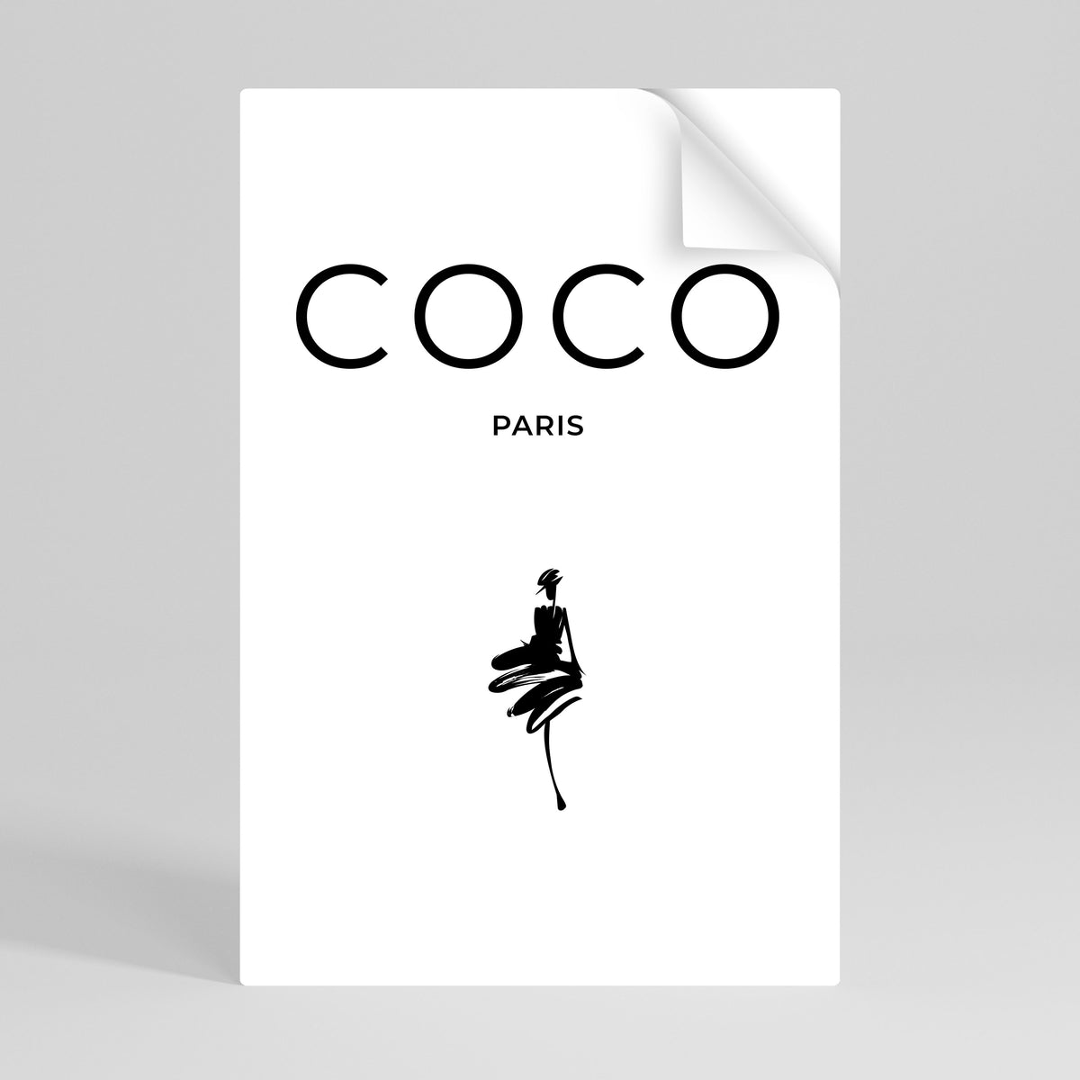 COCO CHANEL - TIMELESS ELEGANCE Póster Autocolante Vertical