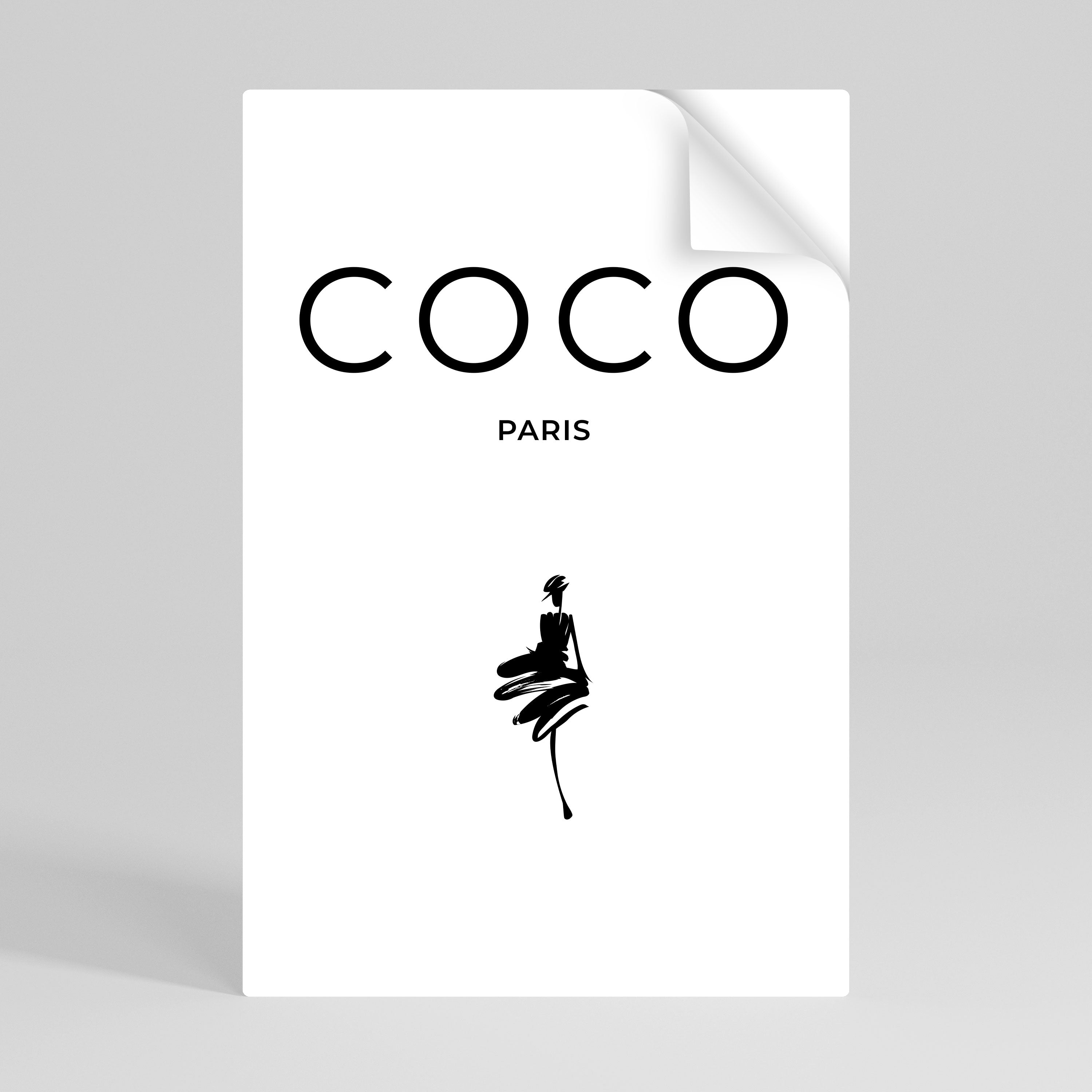 COCO CHANEL - TIMELESS ELEGANCE Póster Autocolante Vertical