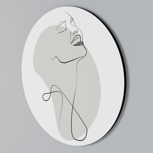 SUBTLE SIMPLICITY Round Wall Art